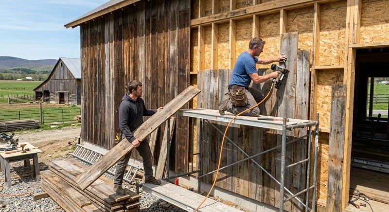 Barn Siding Installation in Cornish, ME