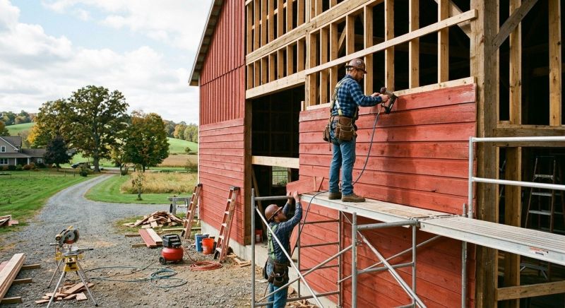 Barn Siding Replacement in Lovell, ME