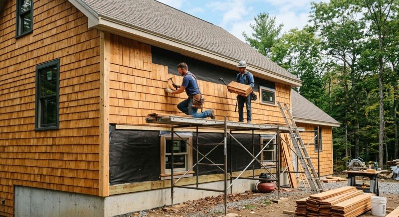 Cedar Siding Installation in Center Ossipee, NH