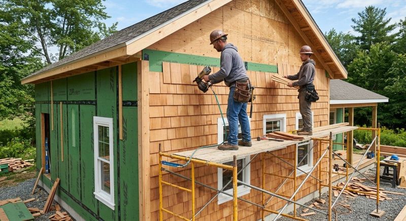 Cedar Siding Installation in Lovell, ME