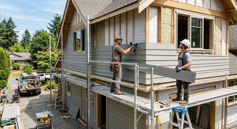 Cement Siding Installation in Cornish, ME