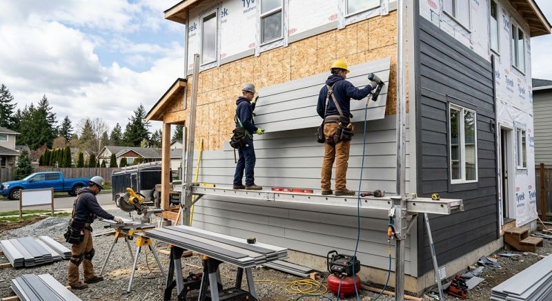 Cement Siding Installation in Harrison, ME