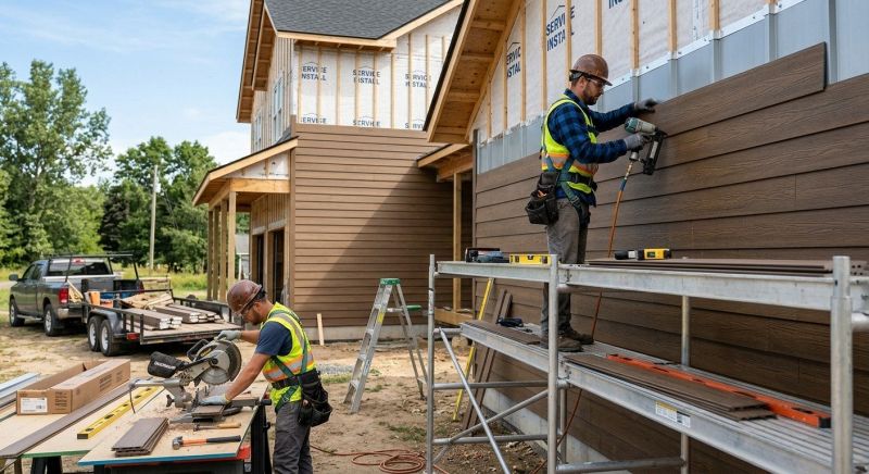 Faux Wood Siding Installation in Bartlett, NH