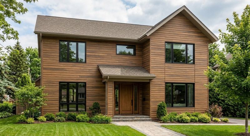 Faux Wood Siding Installation in Denmark, ME