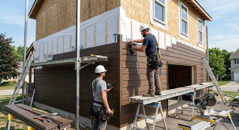 Faux Wood Siding Installation in Fryeburg, ME
