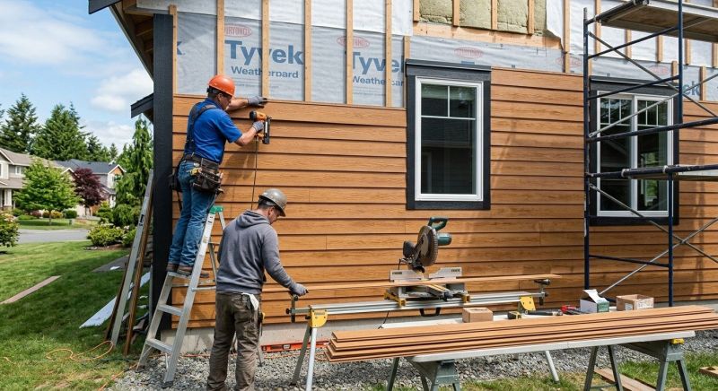 Faux Wood Siding Installation in Fryeburg, ME