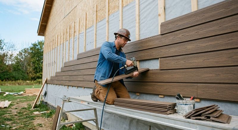 Faux Wood Siding Installation in Ossipee, NH