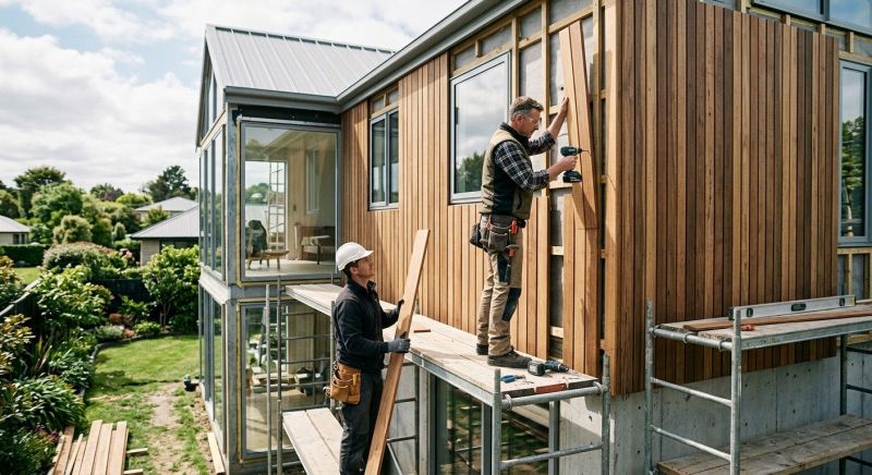 Hardwood Siding Installation in Cornish, ME