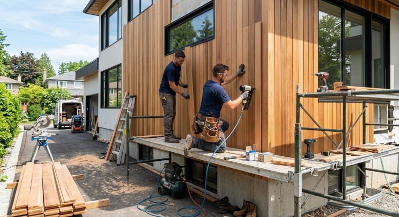 Hardwood Siding Installation in Denmark, ME