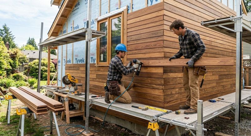 Hardwood Siding Installation in North Conway, NH