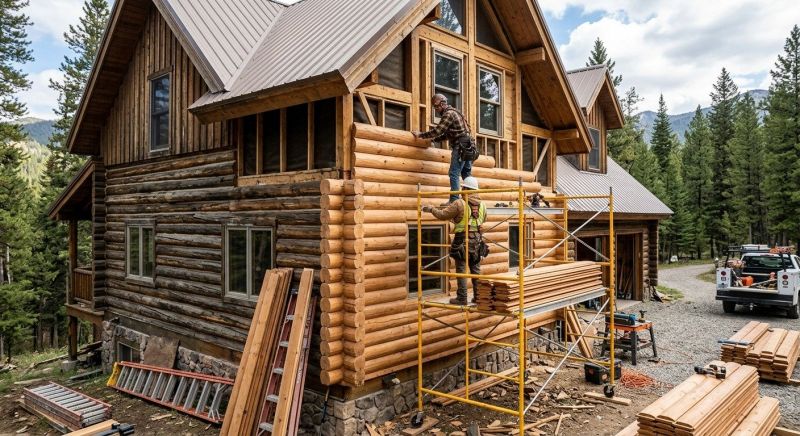 Log Siding Installation in Bartlett, NH