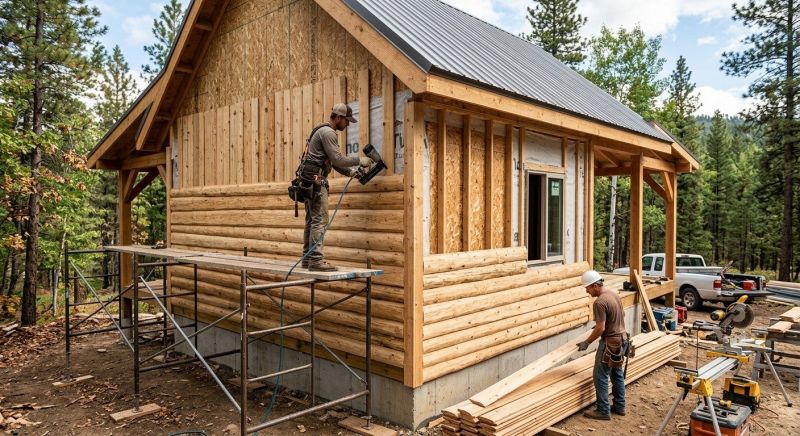 Log Siding Installation in Jackson, NH