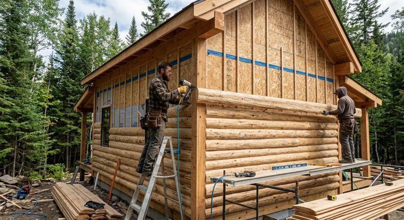 Log Siding Installation in Jackson, NH