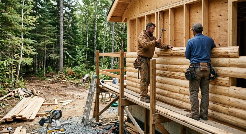 Log Siding Installation in Tamworth, NH