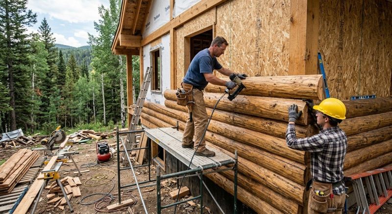 Log Siding Replacement in North Conway, NH