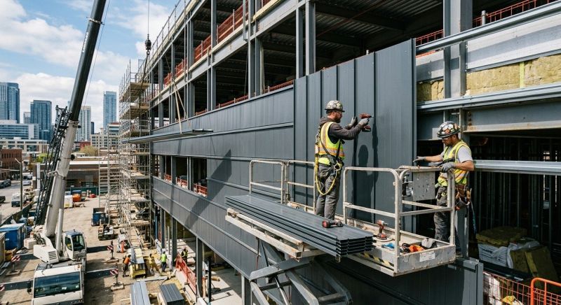 Metal Cladding Installation in North Conway, NH