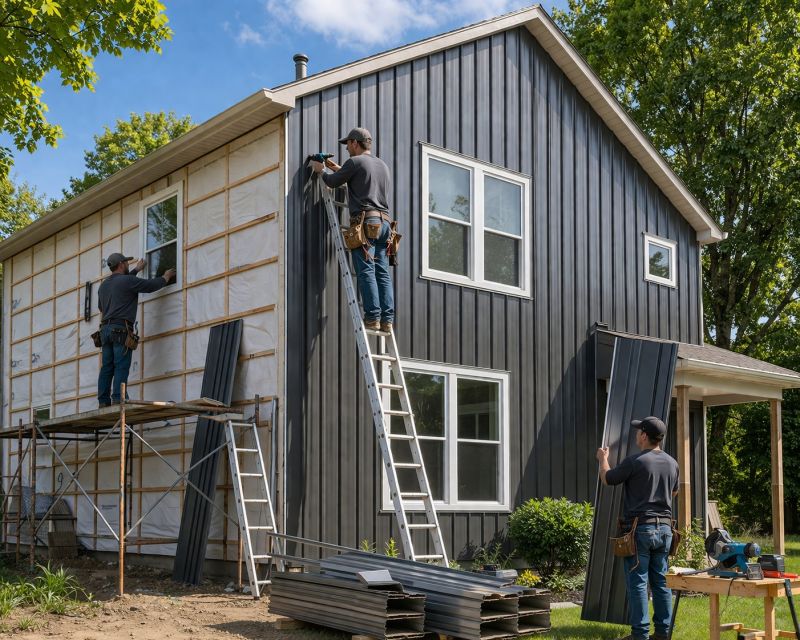 Sheet Metal Siding Replacement in North Conway, NH