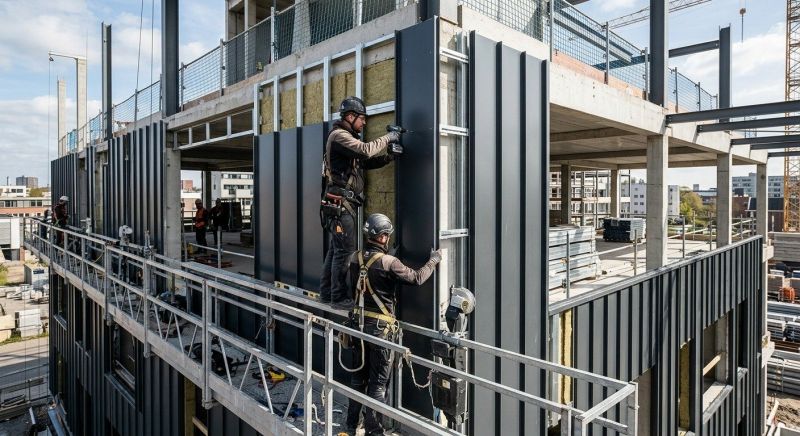 Steel Cladding Installation in North Conway, NH
