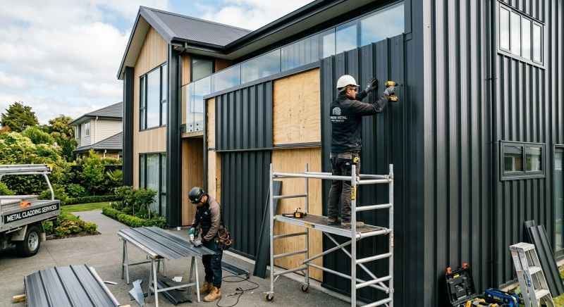 Steel Cladding Installation in North Conway, NH
