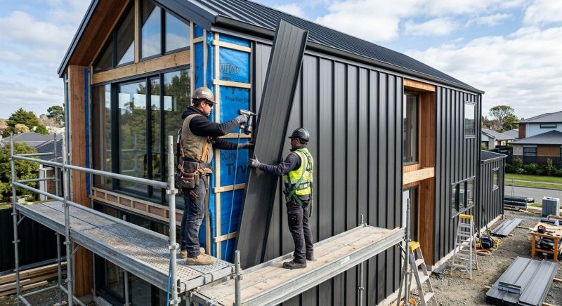 Steel Cladding Installation in North Conway, NH