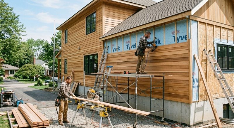 Wood Barn Siding Installation in North Conway, NH