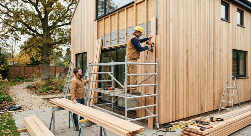 Wood Cladding Installation in Conway, NH