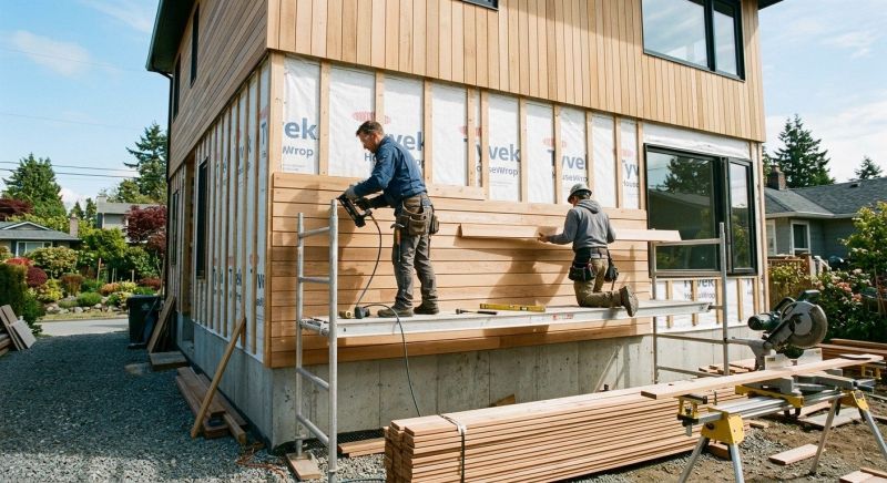 Wood Cladding Installation in Jackson, NH