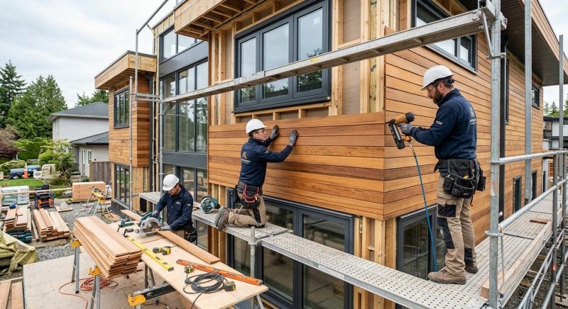 Wood Cladding Installation in Tamworth, NH
