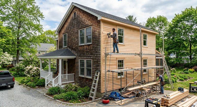 Wood Siding Installation in Denmark, ME